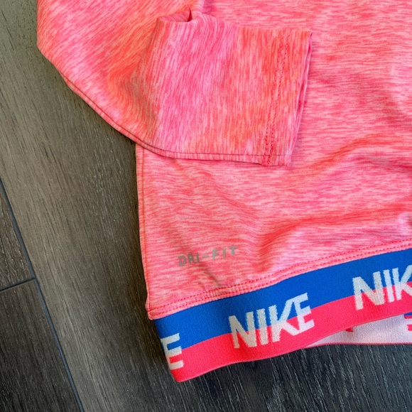 Nike Performance Dry Fit Neon Pink Logo Top - Picture 2 of 6